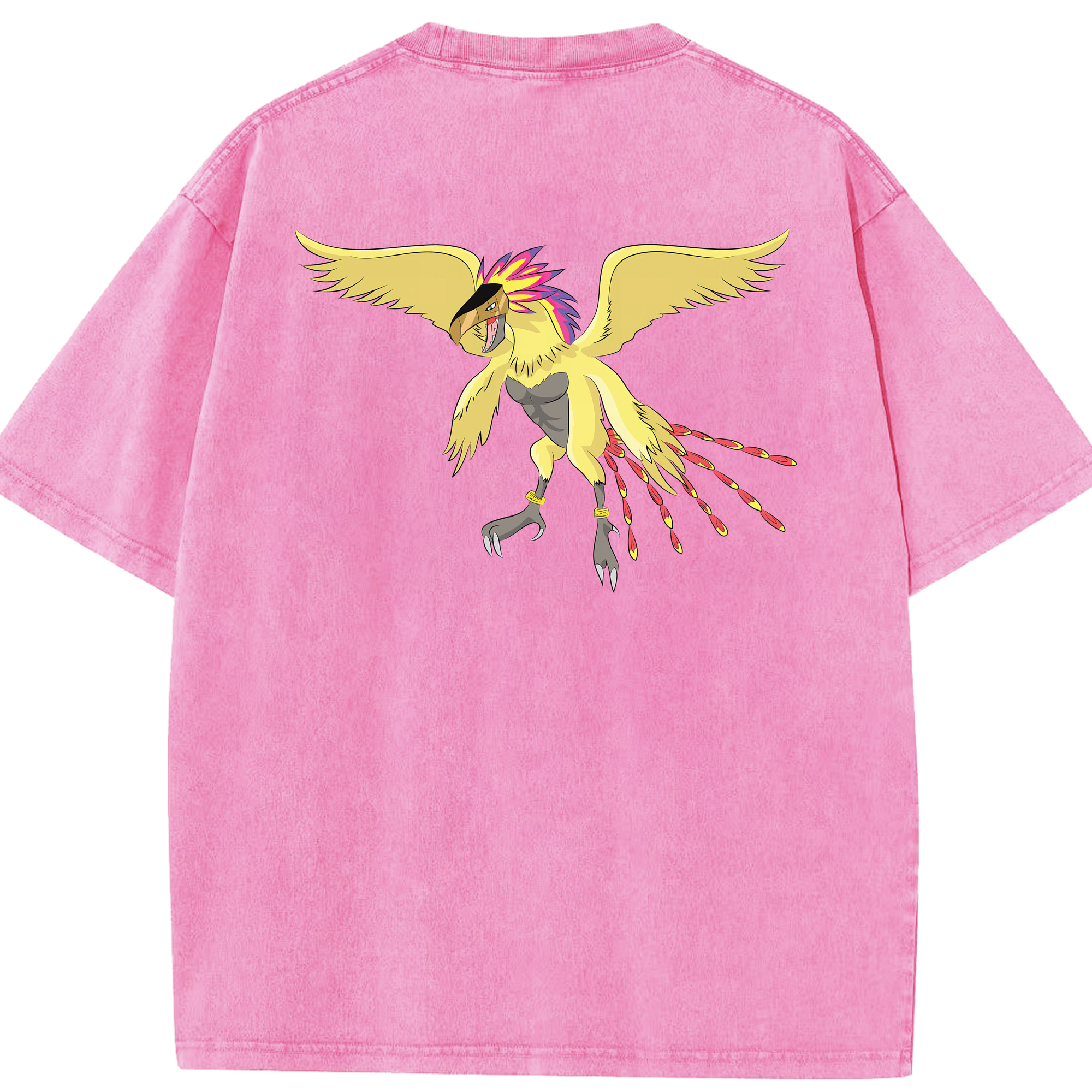 （画像用） Digimon デジタルモンスター/デジモン 綿100% ヴィンテージ風 半袖Tシャツ（背面プリント）